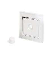 Retrotouch Crystal 1G LED Dimmer Plate (White CT)